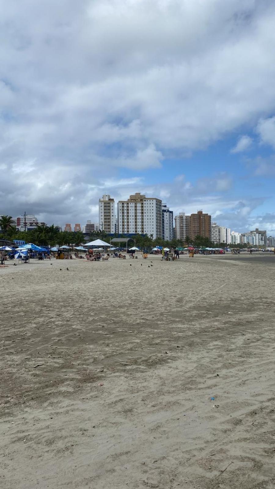 Apto A 50M Da Praia, Com Ar Condicionado, Wifi , Portaria 24H Praia Grande (Santos) Exterior foto