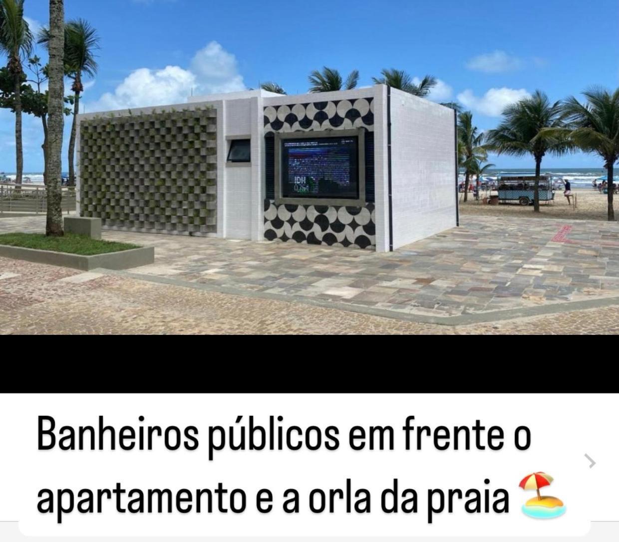 Apto A 50M Da Praia, Com Ar Condicionado, Wifi , Portaria 24H Praia Grande (Santos) Exterior foto